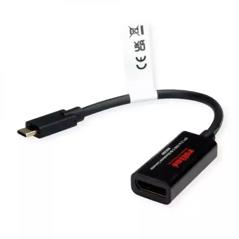 USB grafikos adapteris ROLINE 11.04.5957-10 3840 x 2160 pikselių Juodas