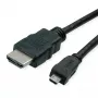 HDMI kabelis ROLINE 11445581 2m HDMI A tipo kištukas HDMI D tipo kištukas juodas