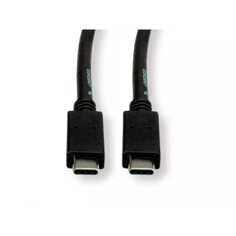 USB laidas ROLINE GREEN 11.44.9056 USB 3.2 Gen 2 1 m USB C juodas