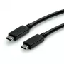 USB laidas ROLINE GREEN 11.44.9056 USB 3.2 Gen 2 1 m USB C juodas