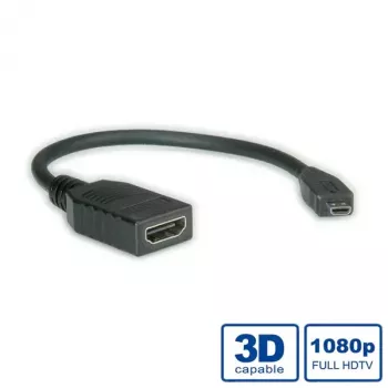 HDMI High Speed laidas + Ethernet VALUE 0,15 m