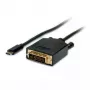Vaizdo kabelio adapteris VALUE 11.99.5831 1m USB C DVI juodas