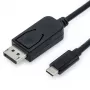 Vaizdo kabelio adapteris VALUE 11.99.5846 2 m DisplayPort USB Type-C juodas