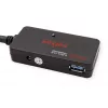 ROLINE USB 3.2 Gen 1 šakotuvas 4 prievadų su kartotuvu juodas 10 m