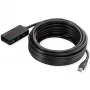 ROLINE USB 3.2 Gen 1 šakotuvas 4 prievadų su kartotuvu juodas 10 m