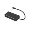 Vaizdo kabelio adapteris VALUE 12.99.1031 0,19 m USB Type-C 3 x HDMI juodas