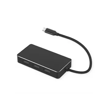 Vaizdo kabelio adapteris VALUE 12.99.1032 0,19 m USB Type-C 3 x DisplayPort juodas
