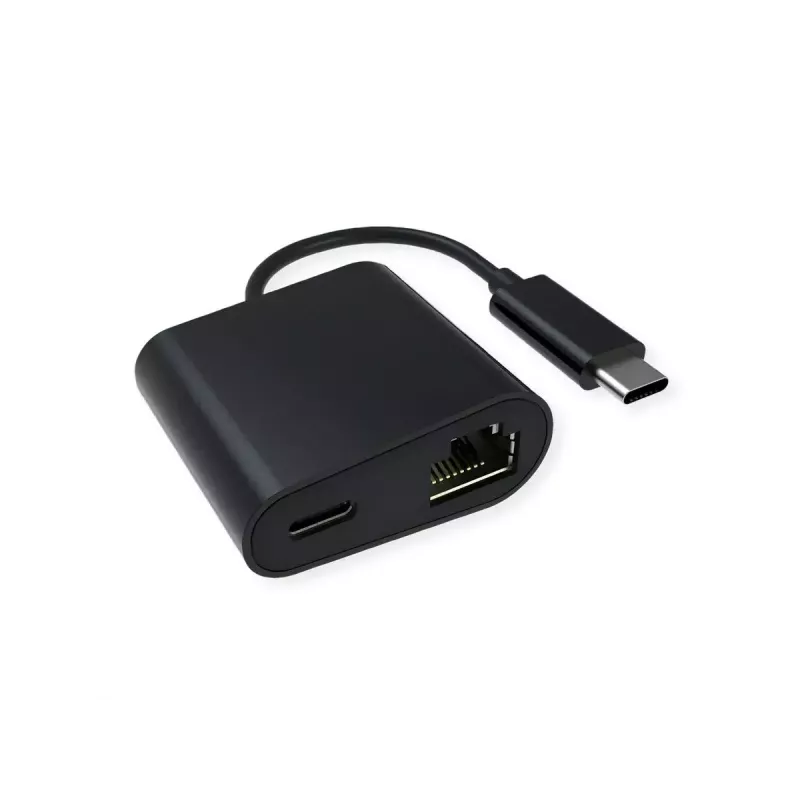 Ethernet tinklo plokštė VALUE 12.99.1118 Laidinė USB Type-C Juoda