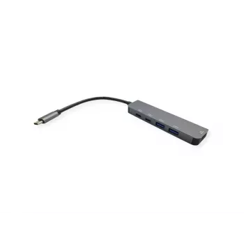 Nešiojamojo kompiuterio dokas VALUE 12.99.1137 Laidinis USB 3.2 Gen 1 Type-C Juoda Pilka