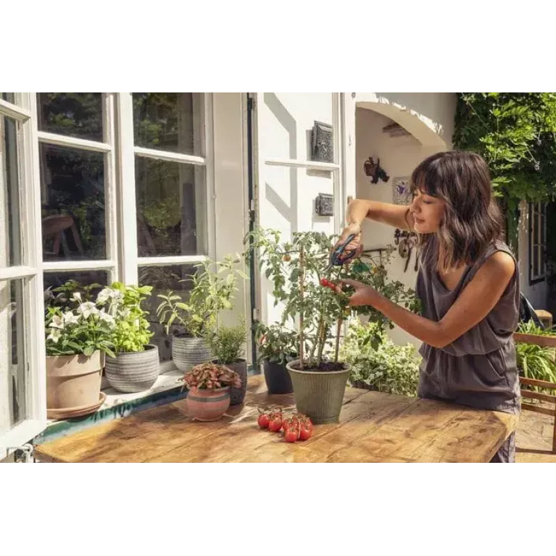 Genėjimo žirklės su aplenkiamais ašmenimis Gardena 12212-36 mėlynai pilka plastikinė rankena