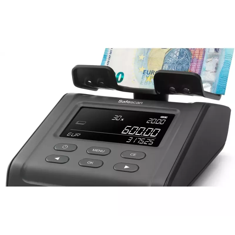 Monetų skaičiavimo mašinėlė Safescan 6175 Juoda LCD AC 110-240V