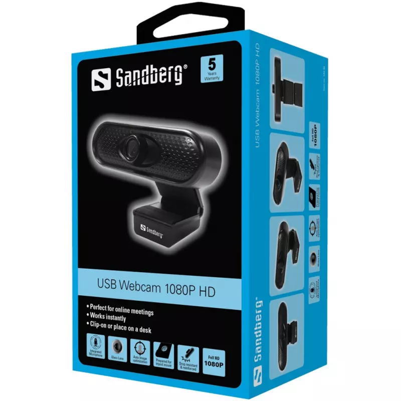 Sandberg USB internetinė kamera 1080P HD