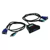KVM jungiklis ROLINE Star 1 vartotojas 2 kompiuteriai garso USB