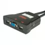 KVM jungiklis ROLINE Star 1 vartotojas 2 kompiuteriai garso USB