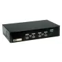KVM jungiklis ROLINE 1 vartotojui 4 kompiuteriams su DisplayPort ir USB šakotuvu