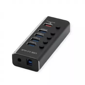 ROLINE USB šakotuvas 3.2 Gen 1 14.02.5058 juodas 5120 Mbit/s