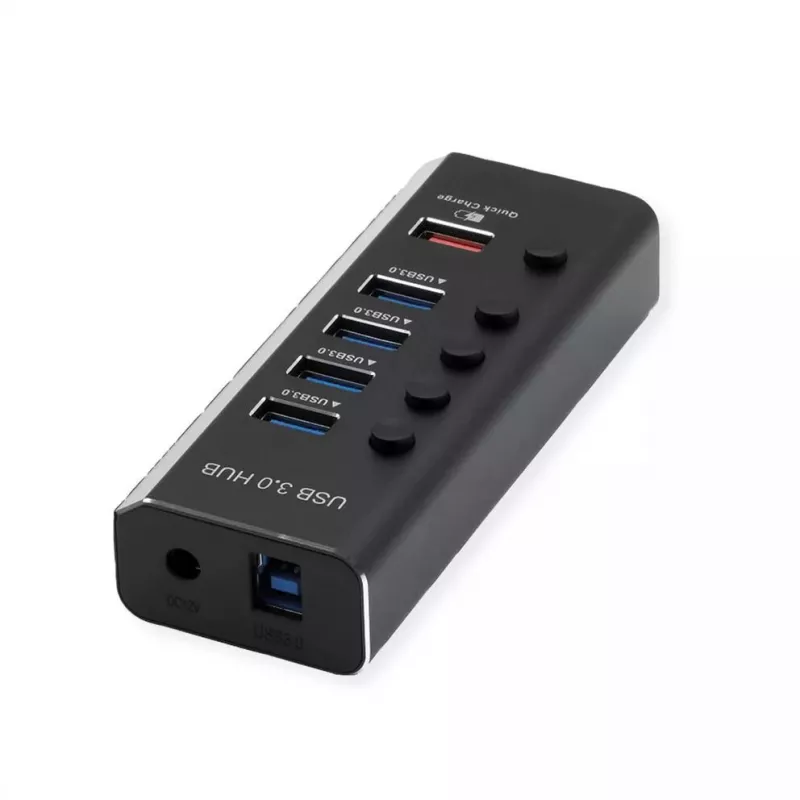ROLINE USB šakotuvas 3.2 Gen 1 14.02.5058 juodas 5120 Mbit/s