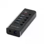 ROLINE USB šakotuvas 3.2 Gen 1 14.02.5058 juodas 5120 Mbit/s