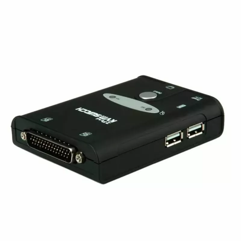 KVM jungiklis VALUE Star 1U 2 kompiuteriai HDMI USB