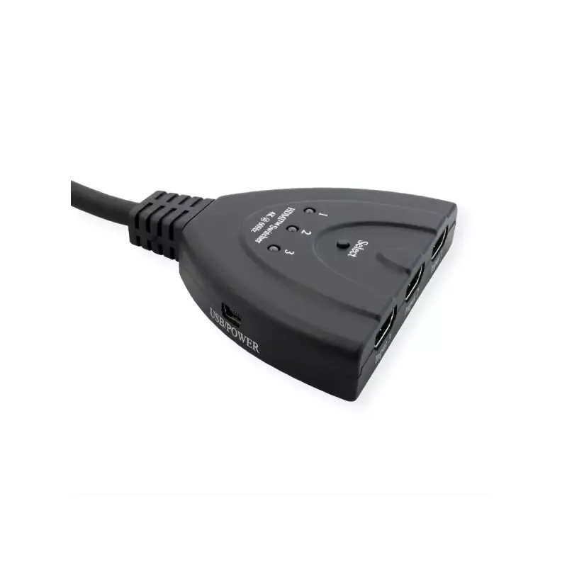 VALUE HDMI vaizdo komutatorius 14.99.3567, HDMI, 4K (3840x2160) 60 Hz, 3 įvestys, juodas