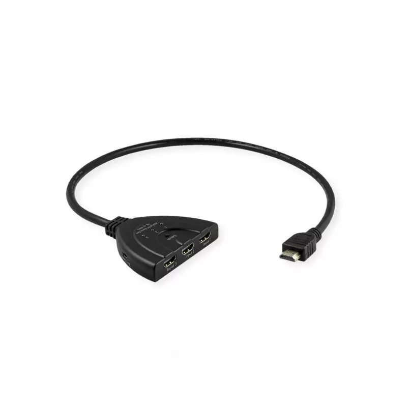 VALUE HDMI vaizdo komutatorius 14.99.3567, HDMI, 4K (3840x2160) 60 Hz, 3 įvestys, juodas