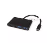 USB-C sąsajos šakotuvas VALUE 14.99.5041 — USB 3.2 Gen 1 Type-C/Type-A, 1000 Mbit/s, aliuminis, juodas, 76×46×12,2 mm