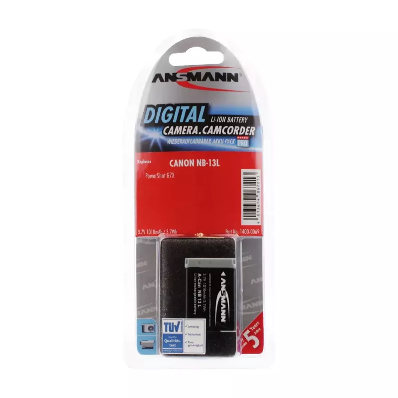 Fotoaparato baterija Ansmann 1400-0069 ličio jonų 1010 mAh