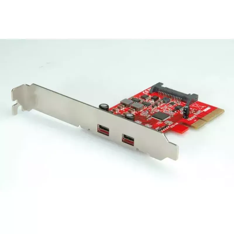 PCI-Express x4 adapteris ROLINE su 2x Type C USB3.1 prievadais