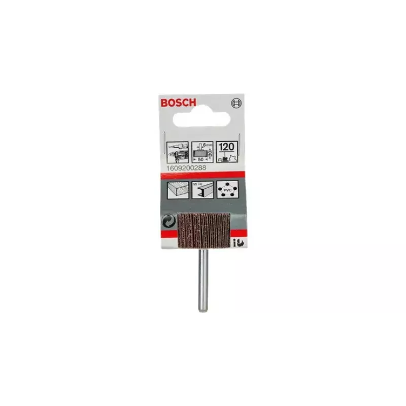 Bosch 1609200288 aliuminio oksido lamelinis šlifavimo diskas, 50 mm, grūdėtumas 120