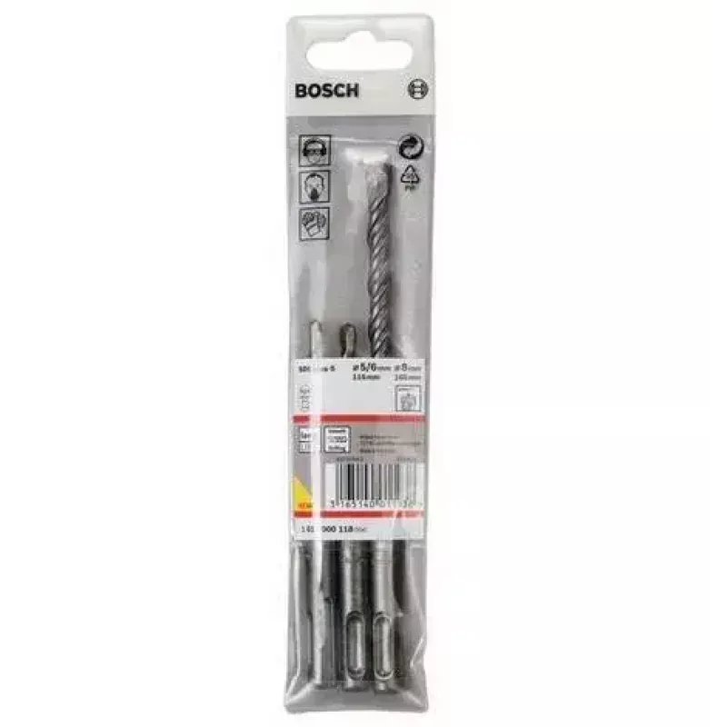 Grąžtų rinkinys Bosch 1 617 000 118 3 vnt. SDS Plus 5,0 mm 6,0 mm 8,0 mm