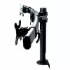 VALUE Triple LCD Arm Desk Clamp Juoda — 3-ekrano monitoriaus laikiklis, reguliuojamas
