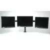 VALUE Triple LCD Arm Desk Clamp Juoda — 3-ekrano monitoriaus laikiklis, reguliuojamas