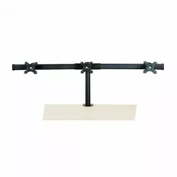 VALUE Triple LCD Arm Desk Clamp Juoda — 3-ekrano monitoriaus laikiklis, reguliuojamas