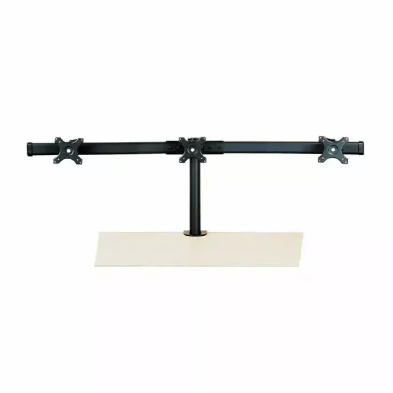 VALUE Triple LCD Arm Desk Clamp Juoda — 3-ekrano monitoriaus laikiklis, reguliuojamas