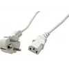 Maitinimo laidas VALUE 19.99.1016 Baltas 0,6 m CEE7/7 IEC 320