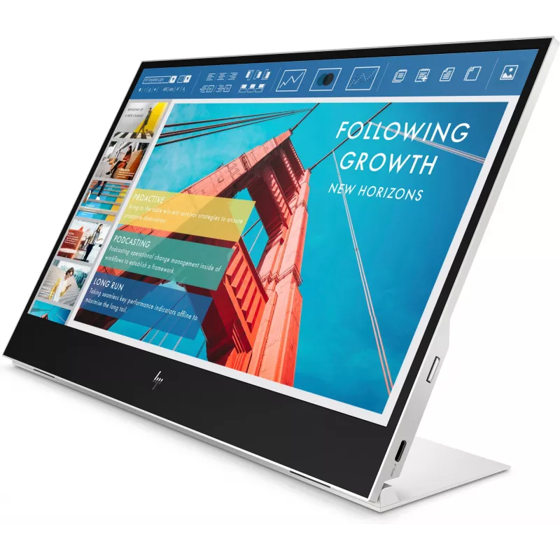 HP E-Series E14 G4 kompiuterio monitorius 35,6 cm (14 colių) 1920 x 1080 pikselių Full HD LED Baltas