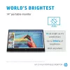 HP E-Series E14 G4 kompiuterio monitorius 35,6 cm (14 colių) 1920 x 1080 pikselių Full HD LED Baltas