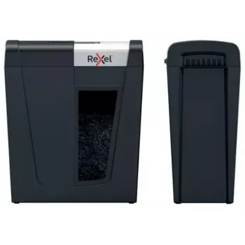 Rexel Secure MC4 popieriaus smulkintuvas, mikro-pjovimo 60 dB, juoda, sidabrinė