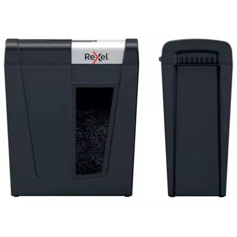 Rexel Secure MC4 popieriaus smulkintuvas, mikro-pjovimo 60 dB, juoda, sidabrinė