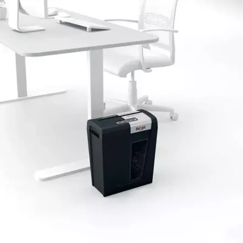 Rexel Secure MC4 popieriaus smulkintuvas, mikro-pjovimo 60 dB, juoda, sidabrinė