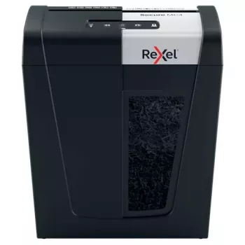 Rexel Secure MC4 popieriaus smulkintuvas, mikro-pjovimo 60 dB, juoda, sidabrinė
