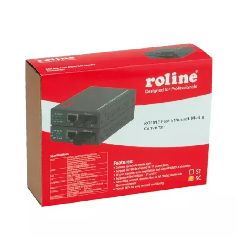 Spartusis eterneto keitiklis ROLINE RC-100FX/SC