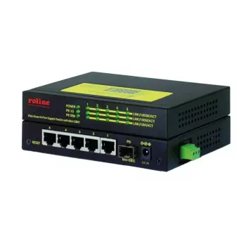 Tinklo komutatorius ROLINE 21.13.1162 Gigabit Ethernet 5 prievadai PoE