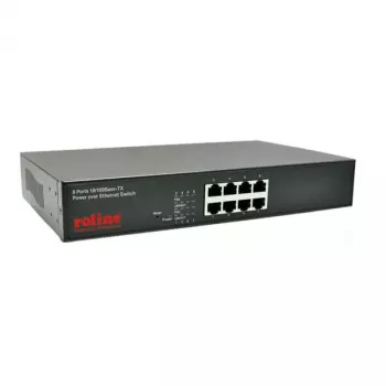PoE Fast Ethernet jungiklis ROLINE 130 W 8 prievadų