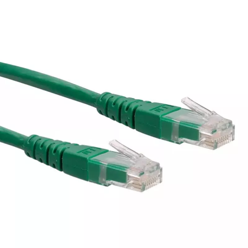Tinklo kabelis ROLINE UTP Patch Cord Cat.6 RJ-45 0.3m Žalias