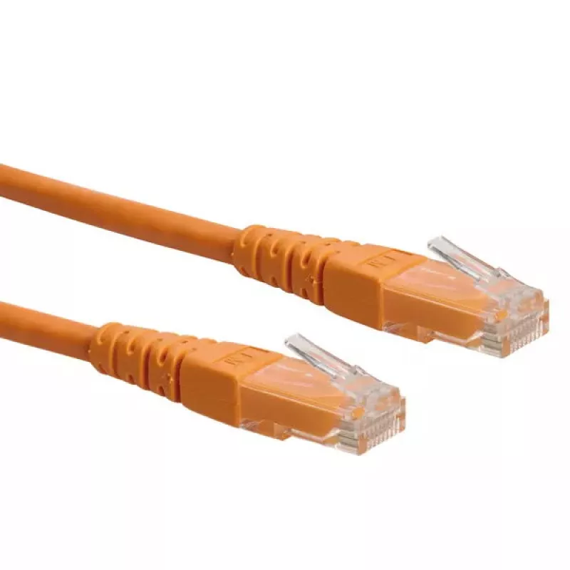 Tinklo kabelis ROLINE UTP Patch Cord Cat.6 RJ-45 3.0m Oranžinis