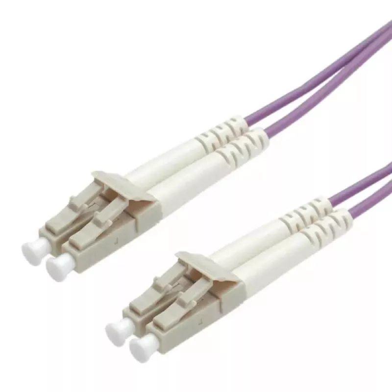 Šviesolaidinis jungiamasis kabelis ROLINE 50/125µm OM4 LC/LC mažų nuostolių 0,5 m