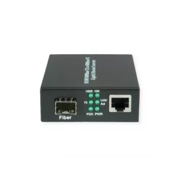 Tinklo medijos keitiklis VALUE 21.99.1199 1000 Mbit/s daugiamodis juodas