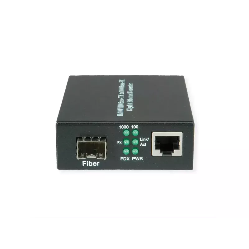 Tinklo medijos keitiklis VALUE 21.99.1199 1000 Mbit/s daugiamodis juodas