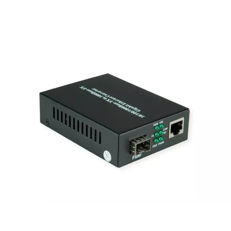 Tinklo medijos keitiklis VALUE 21.99.1199 1000 Mbit/s daugiamodis juodas
